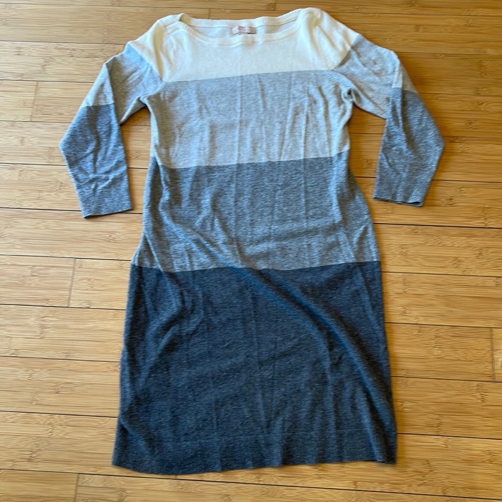 Banana Republic Sculpted Wool-Cashmere Mini Sweater Dress